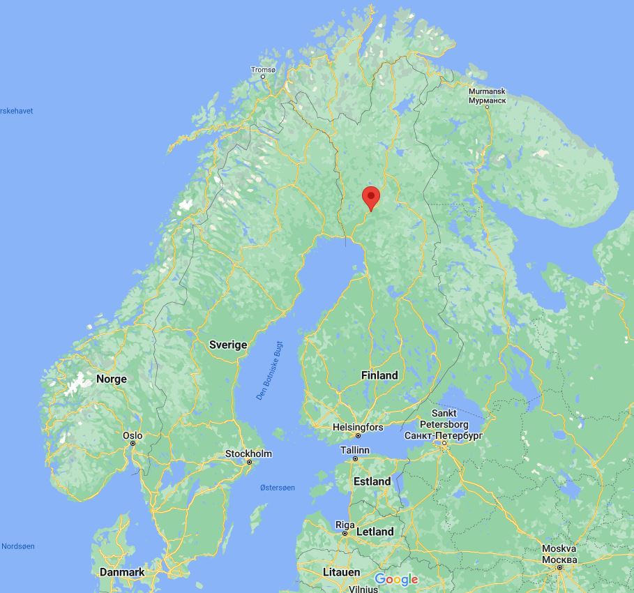 Itinerary map for Northern Light Hunt