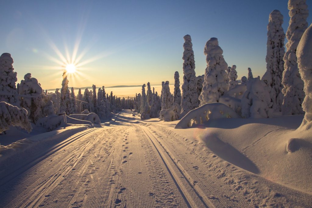 Ski slopes Levi Ski Resort Lapland finland