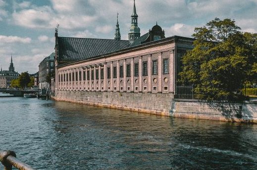 Building next to a canal