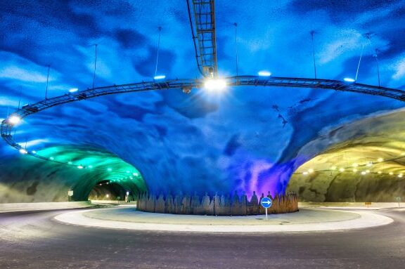 Eysturoy Tunnel on the Faroe Islands