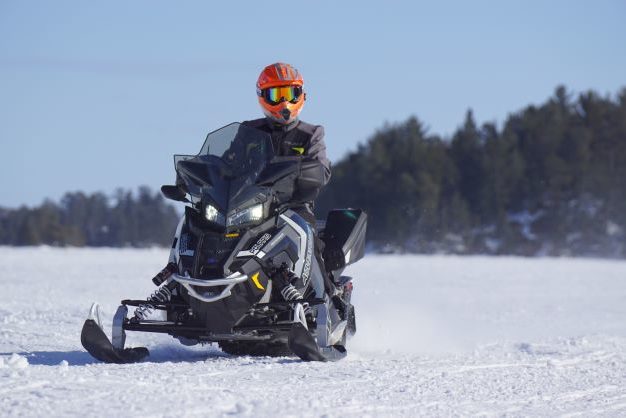 Snow mobiling