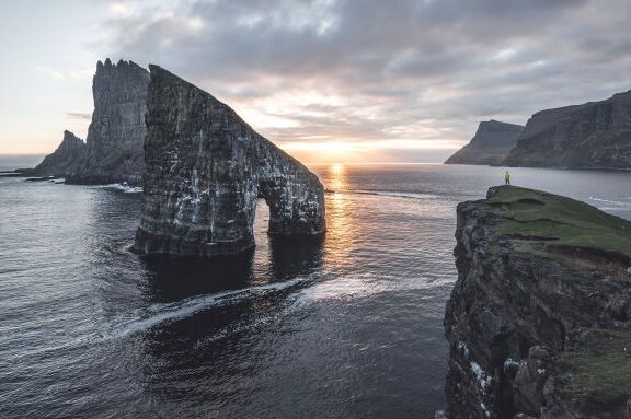 Sunset over the sea