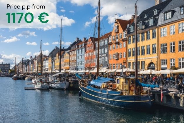 New habour in Copenhagen on summerday