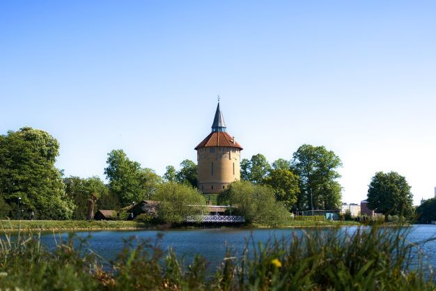 Old tower by malmø coastline