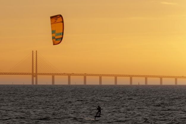 Surfer in Øresund